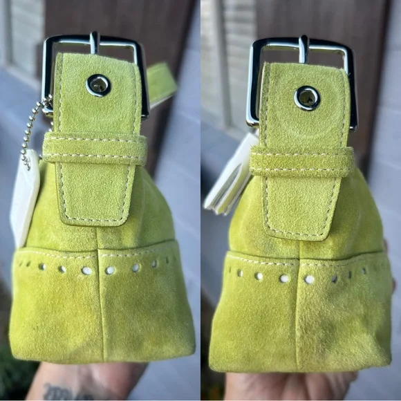 Vintage Coach Suede Demi Baguette #5032 - Picture 10 of 14